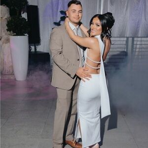 Khanum’s Kara maxi dress in Ivory, size XS